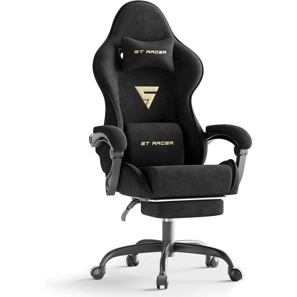 Pc Gaming Gaming - Ergonomische gamingstoel van fluwelen stof met