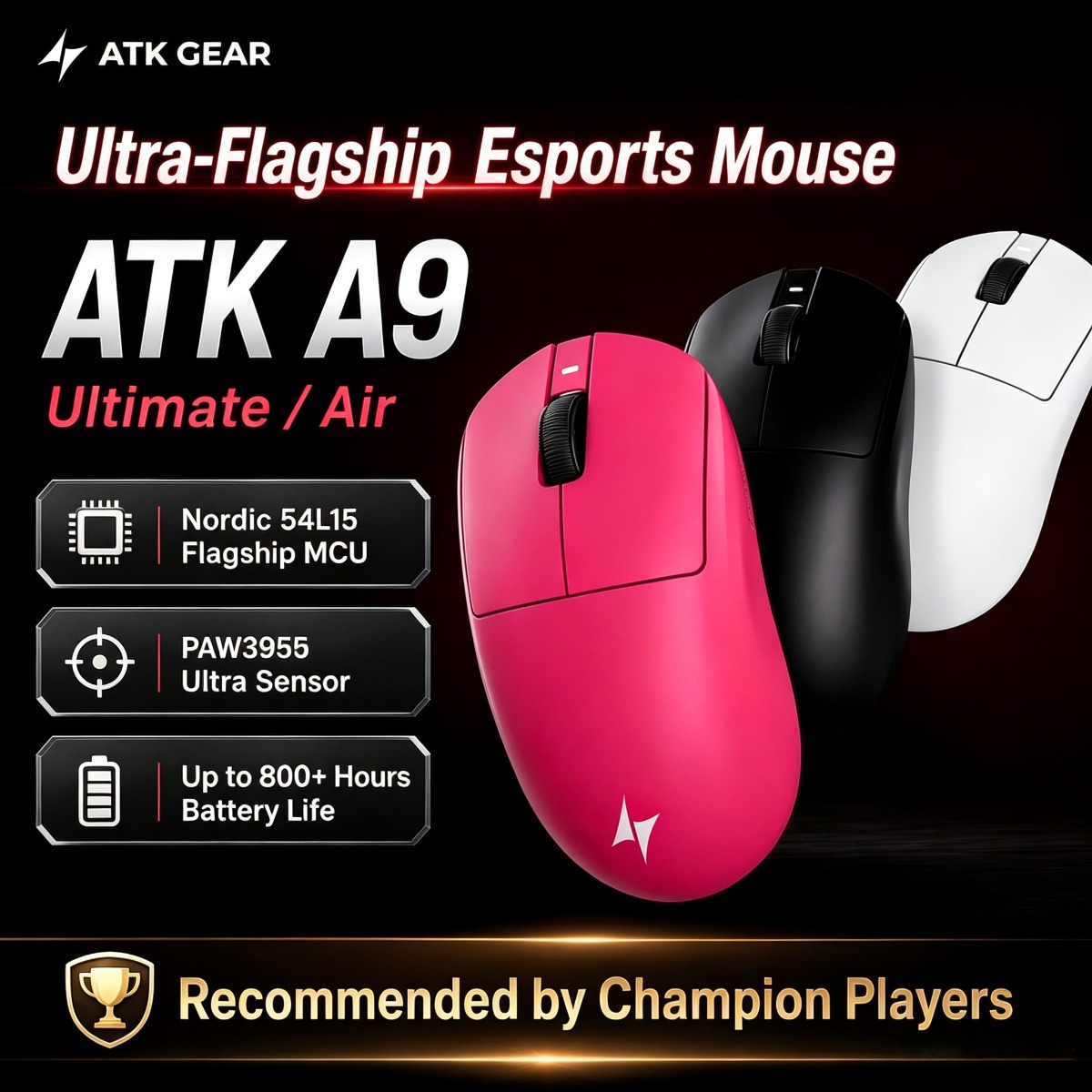 Pc Gaming Ultra - ATK Gaming Mouse DragonFly A9 Ultimate