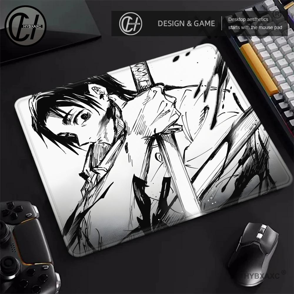 Pc Gaming White - Zwart-wit anime muismat Manga Kaisen Yuta
