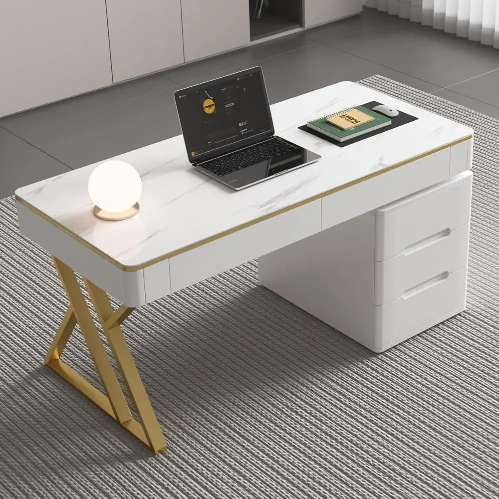 Witte gamingbureau met gehard  - Pc Gaming White recensie en prijs