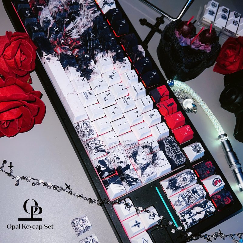 Zwart-wit thema Keycap PBT Vij - Pc Gaming White recensie en prijs
