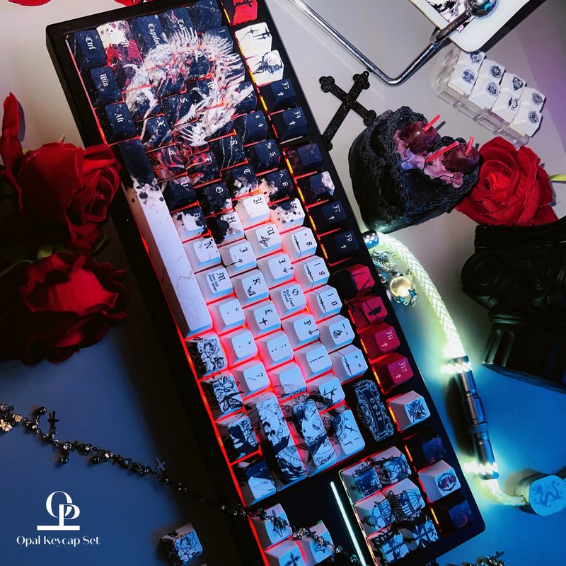 Zwart-wit thema Keycap PBT Vij - Pc Gaming White recensie en prijs