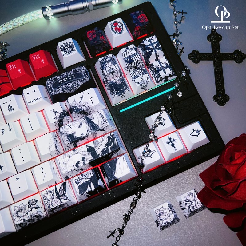 Zwart-wit thema Keycap PBT Vij - Pc Gaming White recensie en prijs