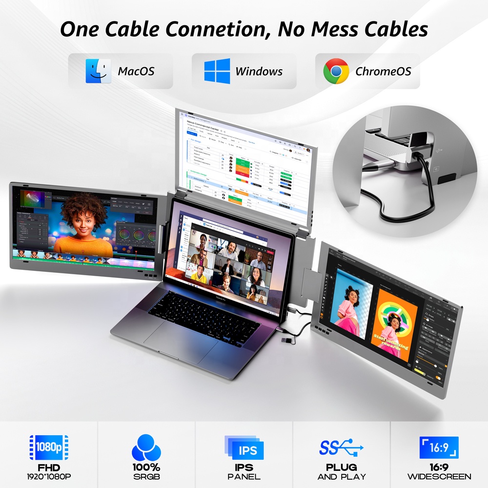 15,6-inch laptop-extendermonit - Pc Gaming Portable recensie en prijs