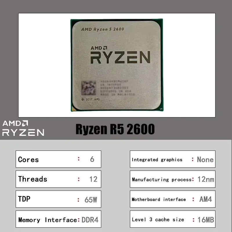 AMD Ryzen 5 2600 16MB L3 Cache - Pc Gaming Amd Ryzen 5 recensie en prijs