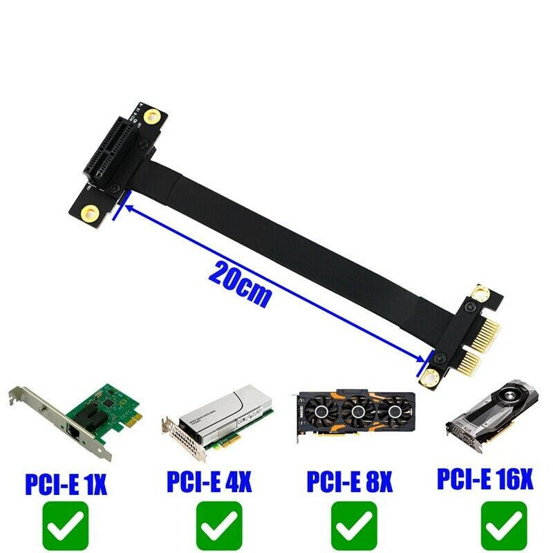 90 Graden Pci-E Pci Express 1X - Pcie Riser Cable recensie en prijs