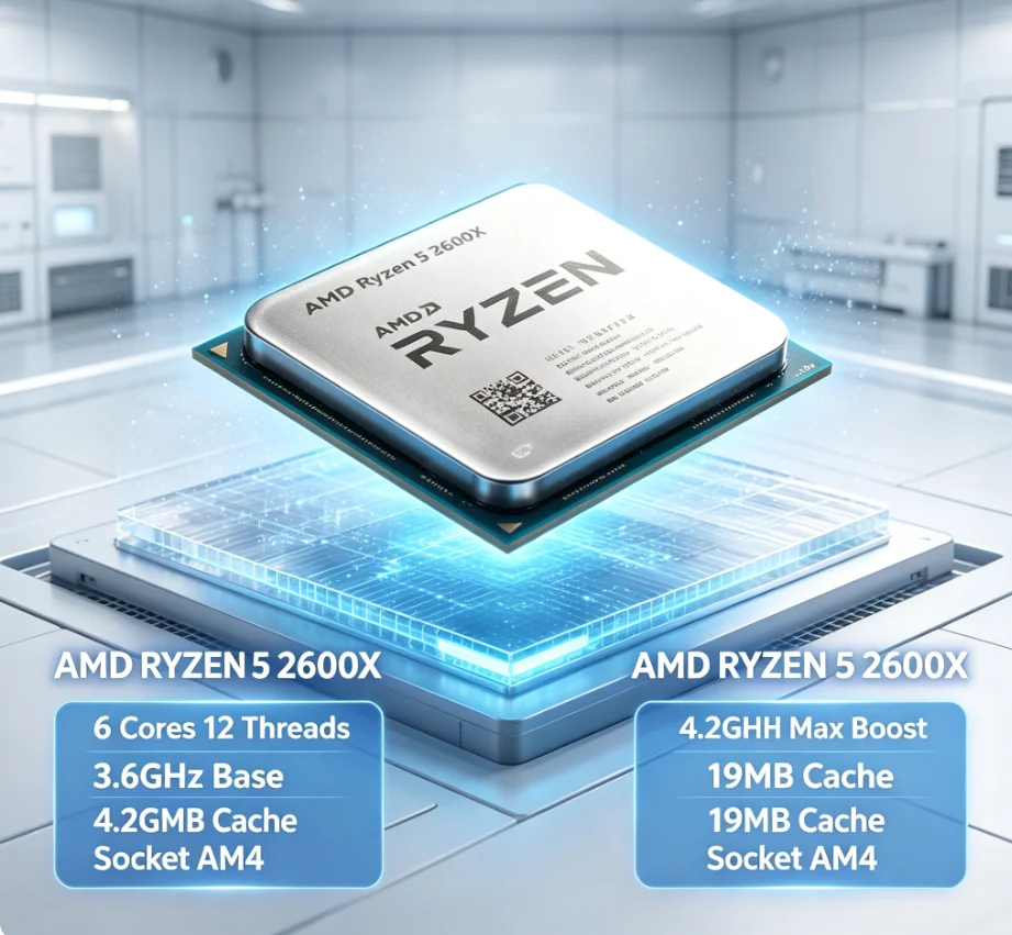 AMD Ryzen 5 2600X Desktop CPU  - Amd Cpu Ryzen 5 recensie en prijs