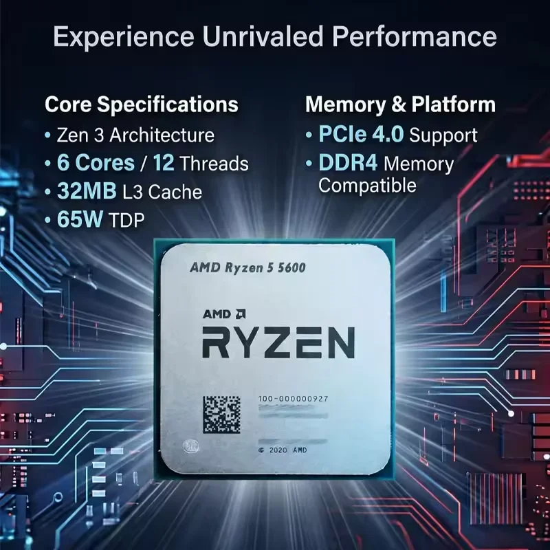 AMD Ryzen 5 5600 Processor AMD - Pc Gaming Amd Ryzen 5 recensie en prijs