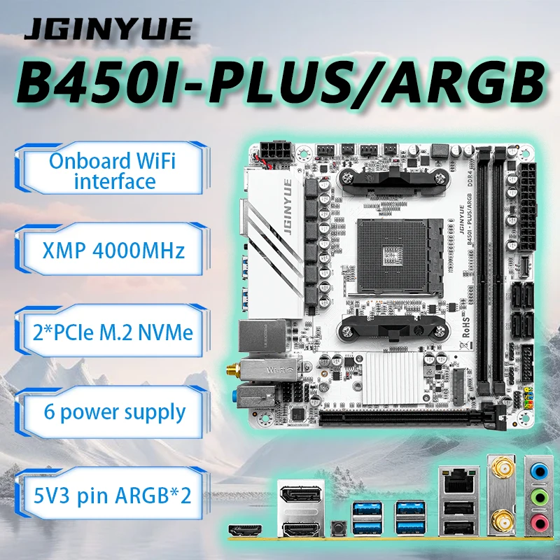 JGINYUE B450 ITX moederbordset - Pc Gaming Amd Ryzen 5 recensie en prijs