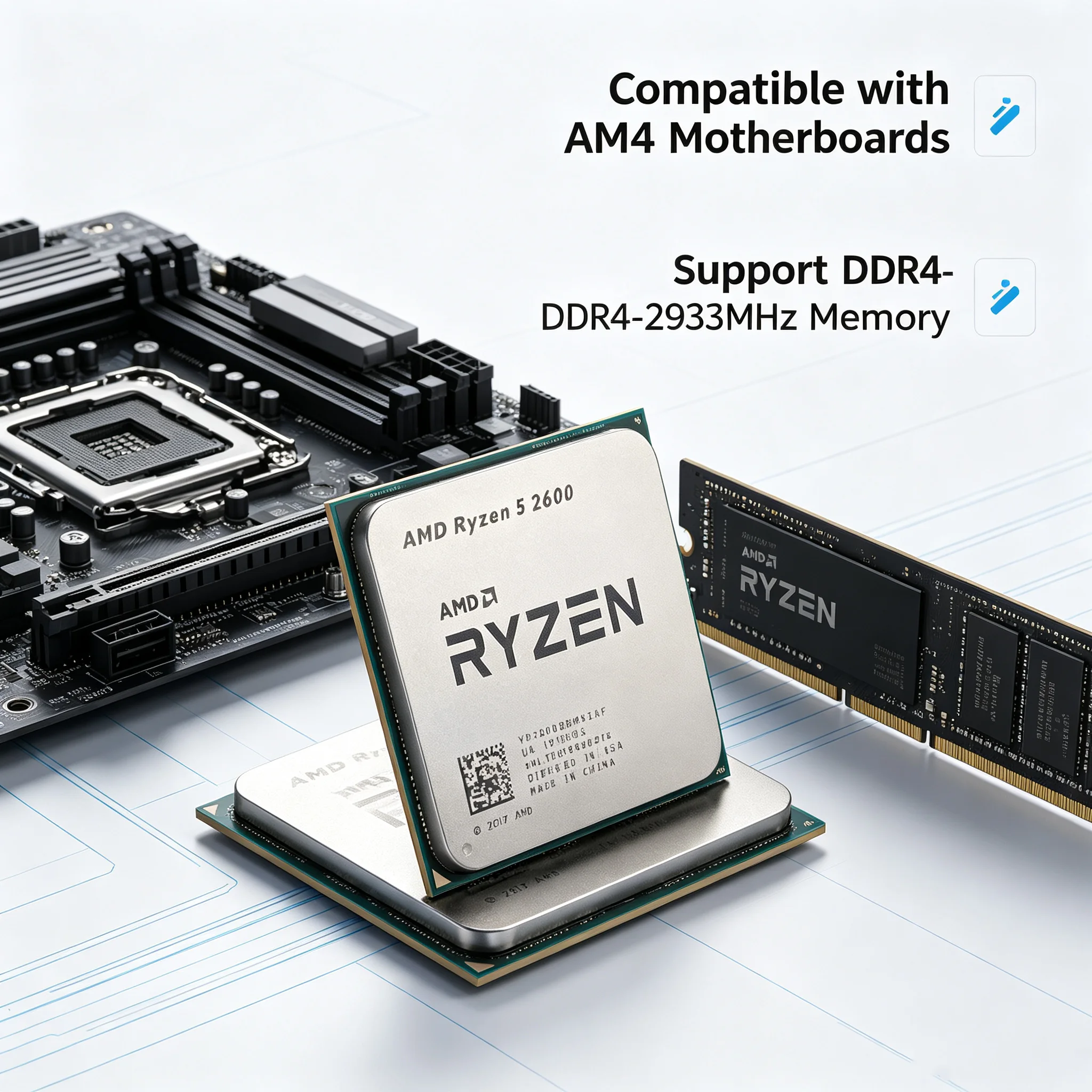 AMD Ryzen 5 2600 Processor 3,4 - Pc Gaming Amd Ryzen 5 recensie en prijs